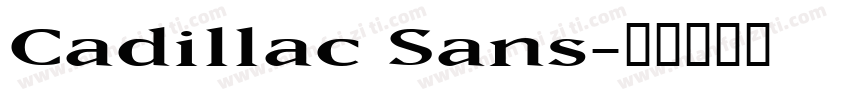 Cadillac Sans字体转换